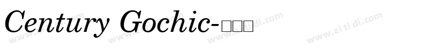 Century Gochic字体转换